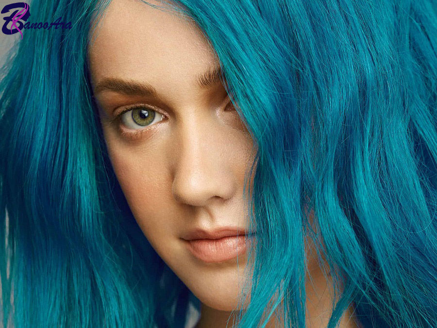 رنگ موی آبی لاجوردی 